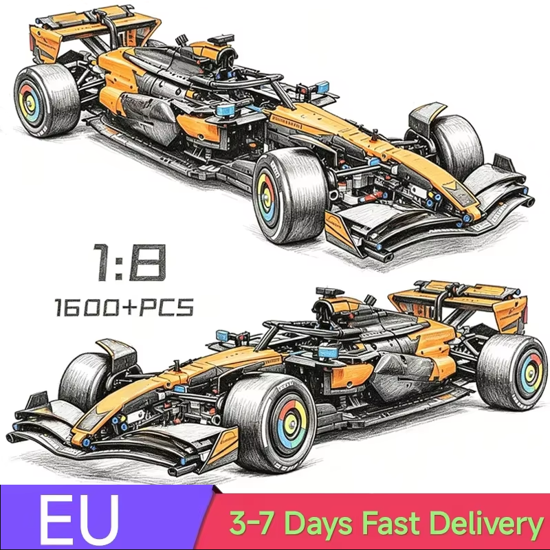 Car Accessories For Boys - NEW Technical 42228 1675PCS 1:8 Orange