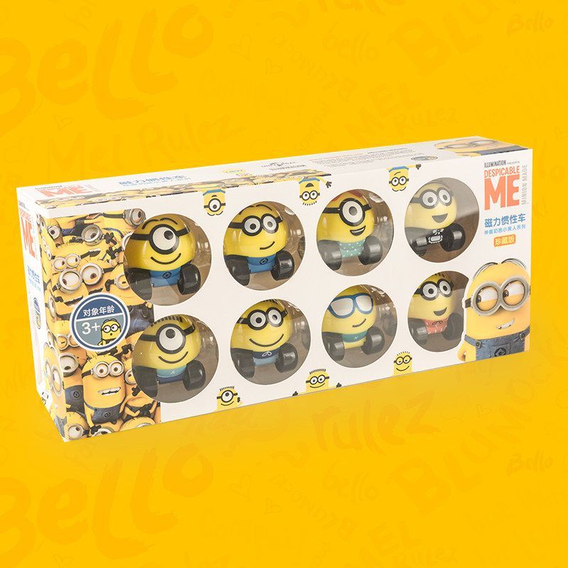 Car Accessories For Boys - Minions cartoon cute toy train kawaii