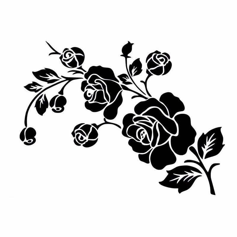 Car Stickers Rose Flower Vinyl - Car Accessories On Amazon avaliação e preço