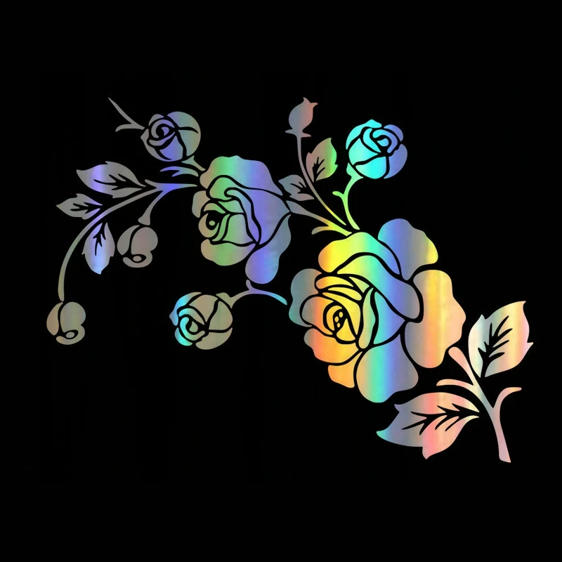 Car Stickers Rose Flower Vinyl - Car Accessories On Amazon avaliação e preço