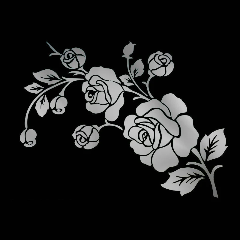 Car Stickers Rose Flower Vinyl - Car Accessories On Amazon avaliação e preço