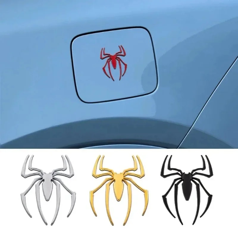3D metal car stickers, spider  - Car Accessories Logo avaliação e preço