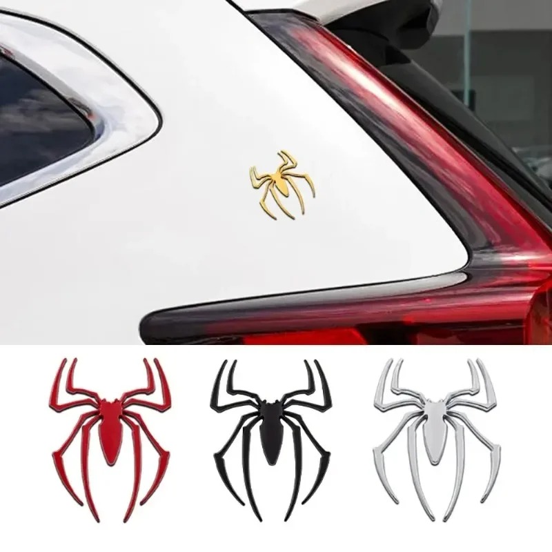 3D metal car stickers, spider  - Car Accessories Logo avaliação e preço