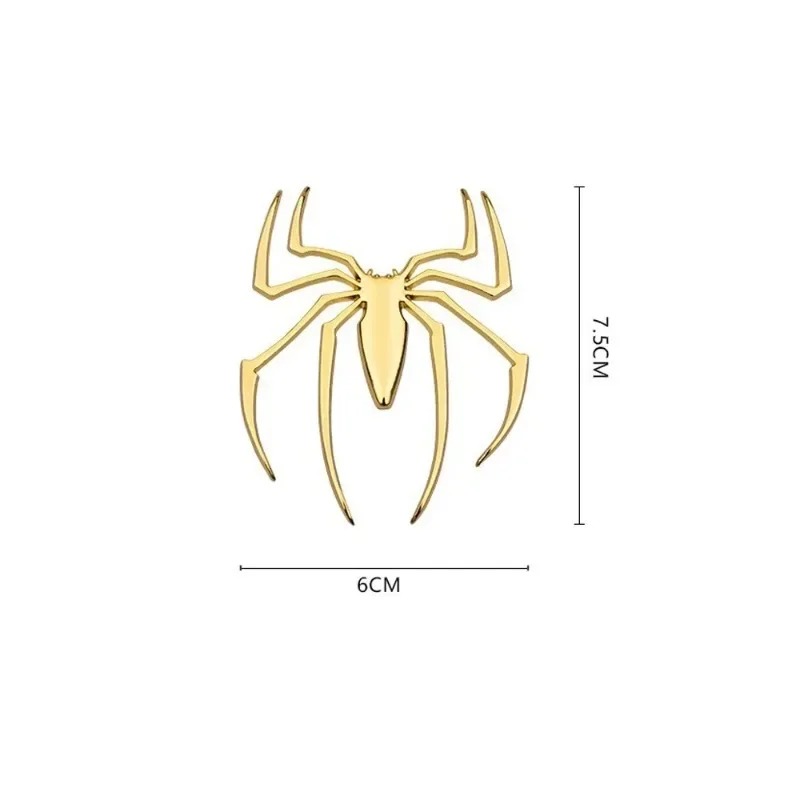 3D metal car stickers, spider  - Car Accessories Logo avaliação e preço