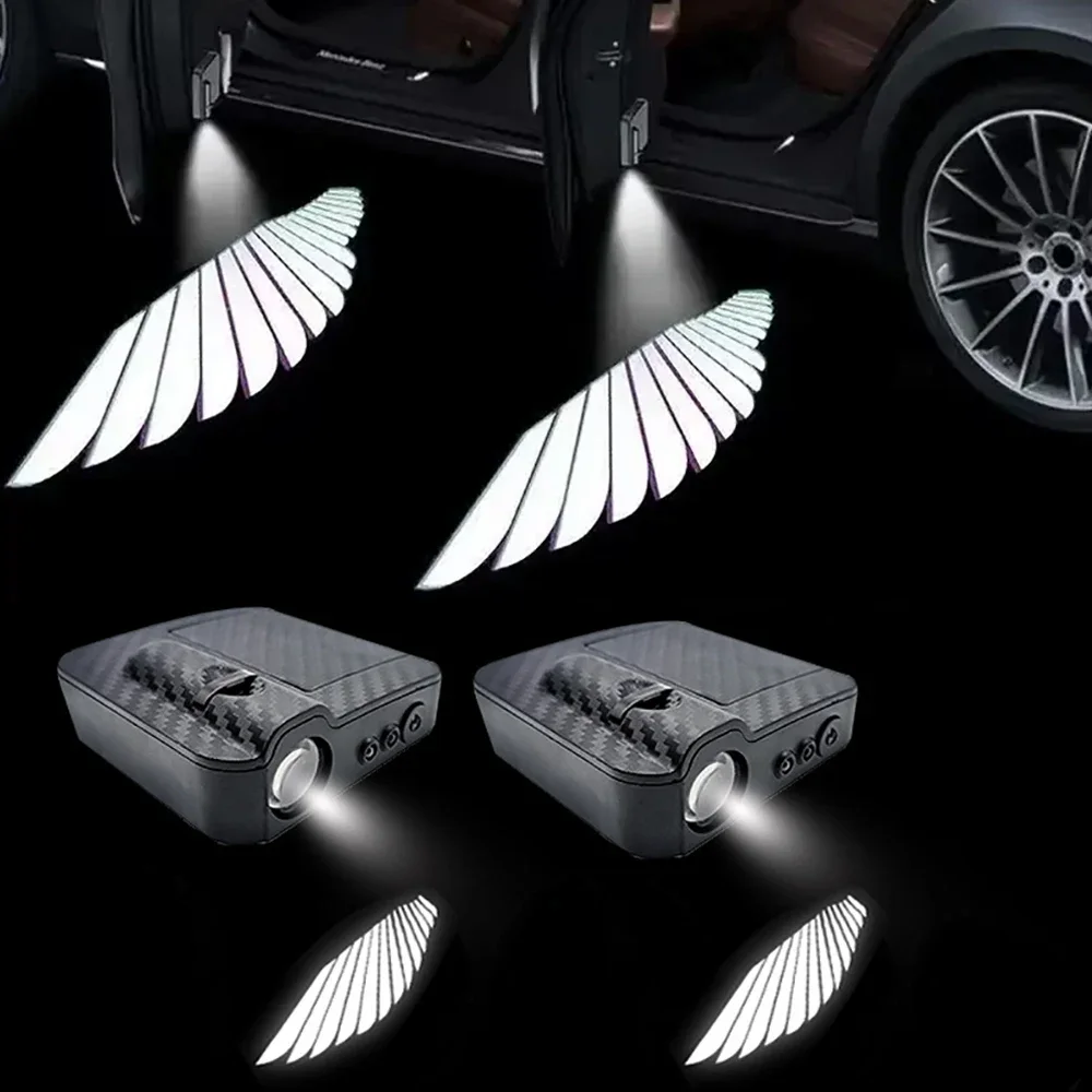 2Pcs/4Pcs Car Angel Wings Wire - Car Accessories Logo avaliação e preço