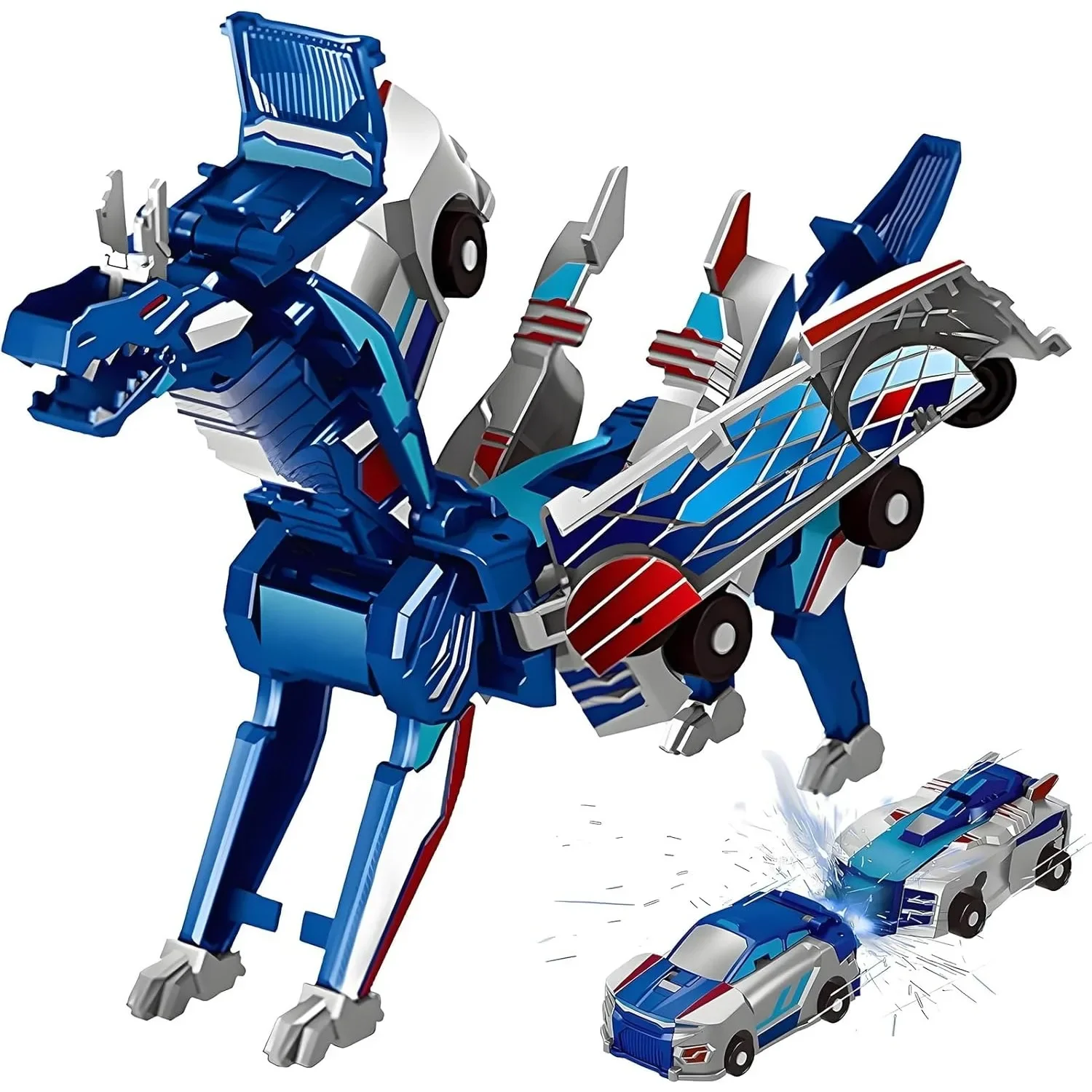 Collision Transforming Dinosau - Car Accessories For Boys avaliação e preço