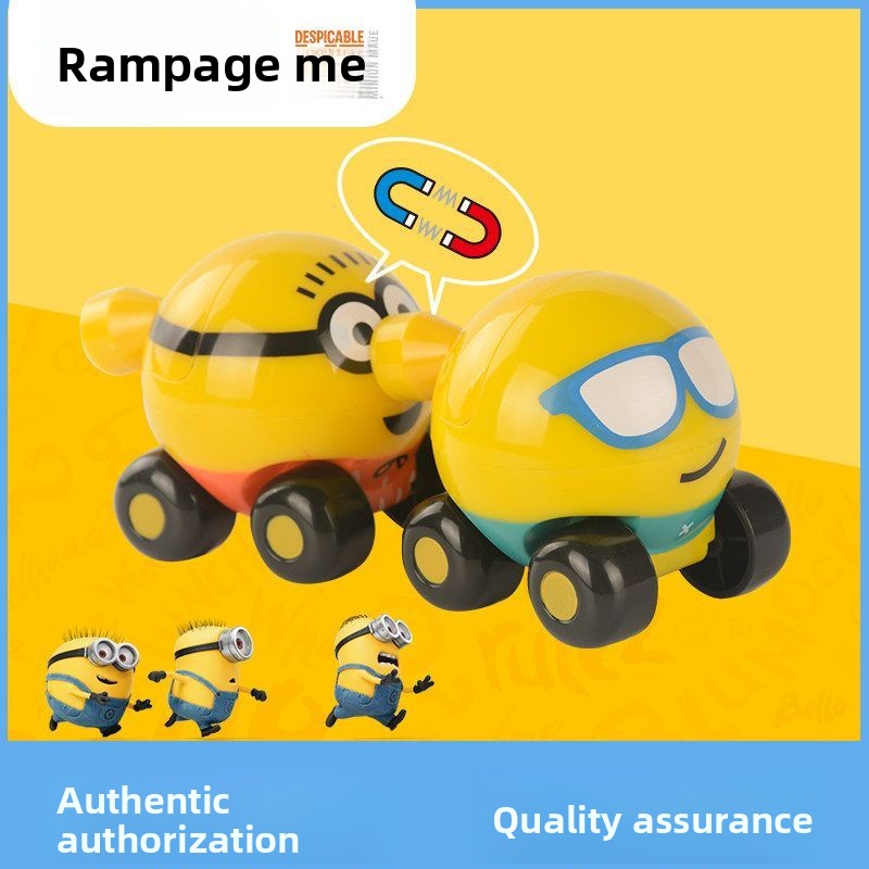 Minions cartoon cute toy train - Car Accessories For Boys avaliação e preço
