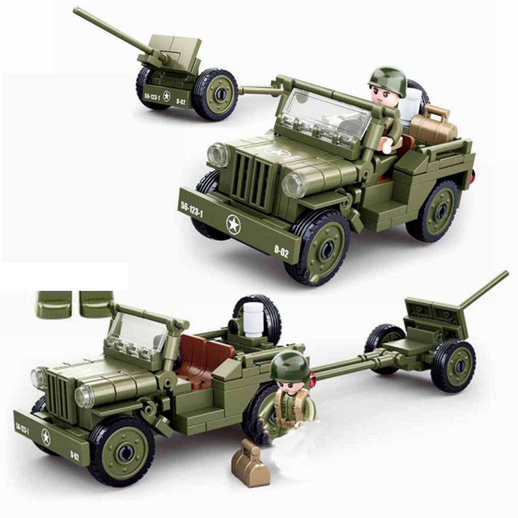 143PCS WW2 Army Car Model Buil - Car Accessories For Boys avaliação e preço